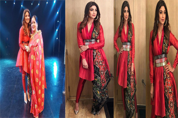 शिल्पा ने इंडियन ड्रेस में दिखाया ये अनोखा twist 